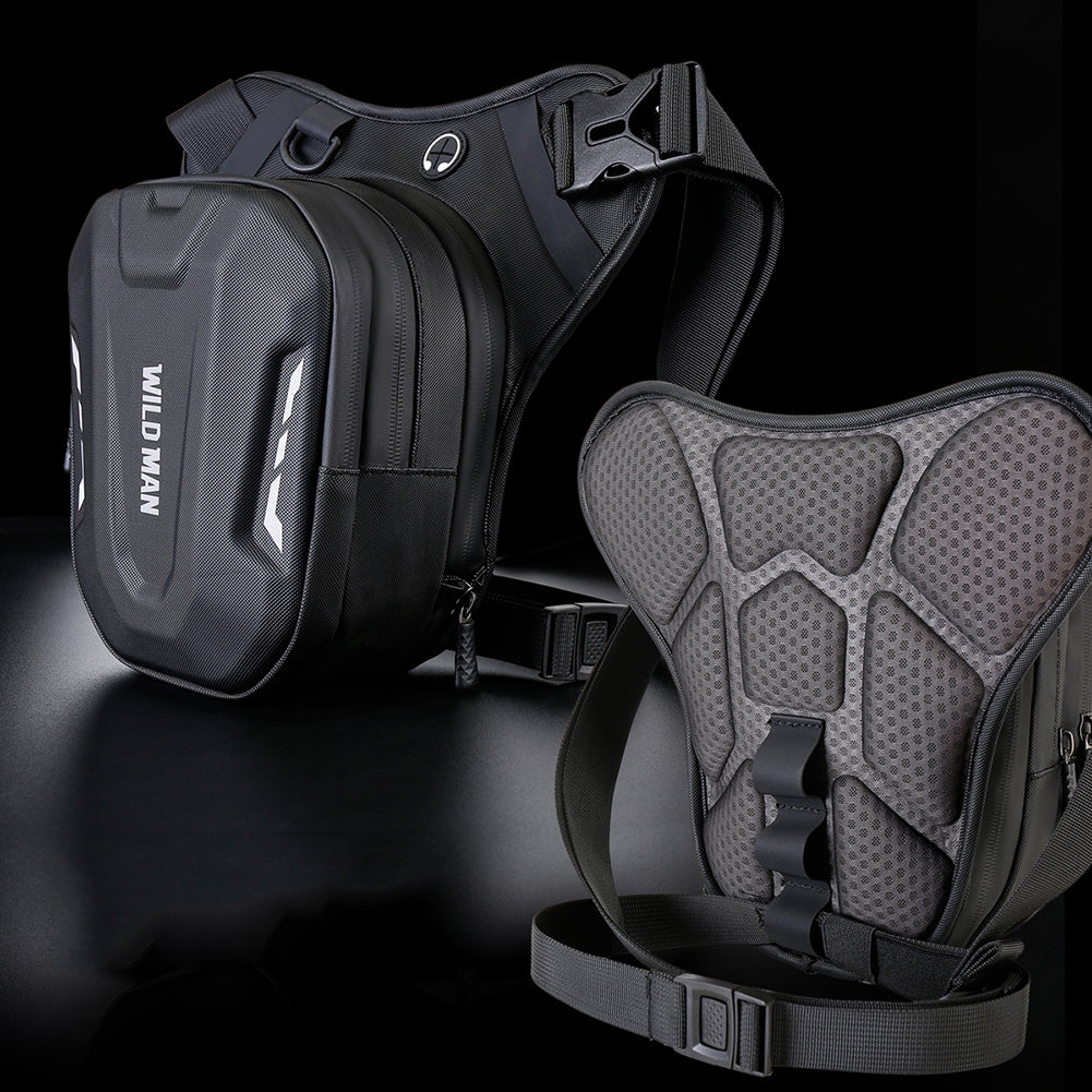 Sacoche de jambe moto tissu renforcé