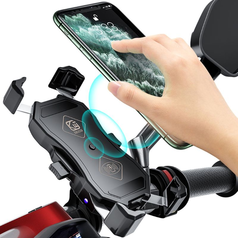 Support de téléphone moto- chargeur induction