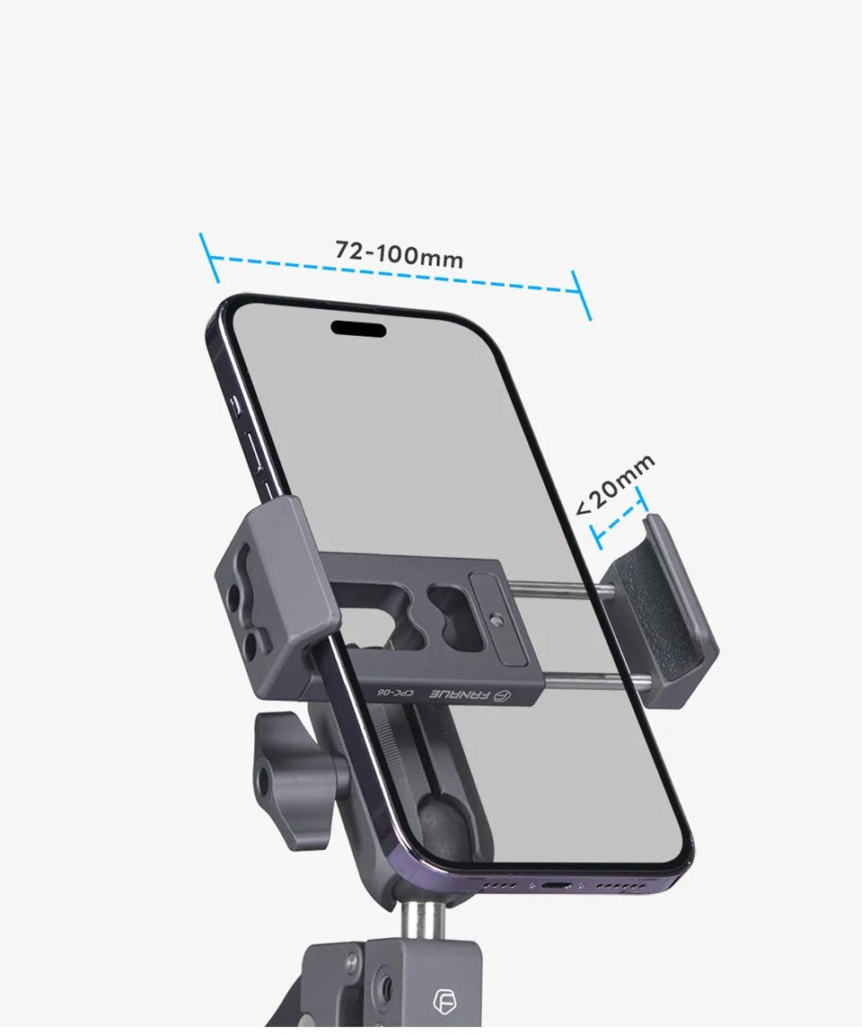 Support téléphone moto fixation à pince