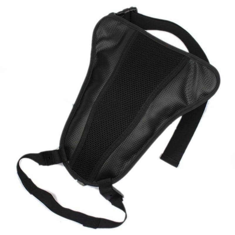 Sacoche de jambe moto en fibre de carbone