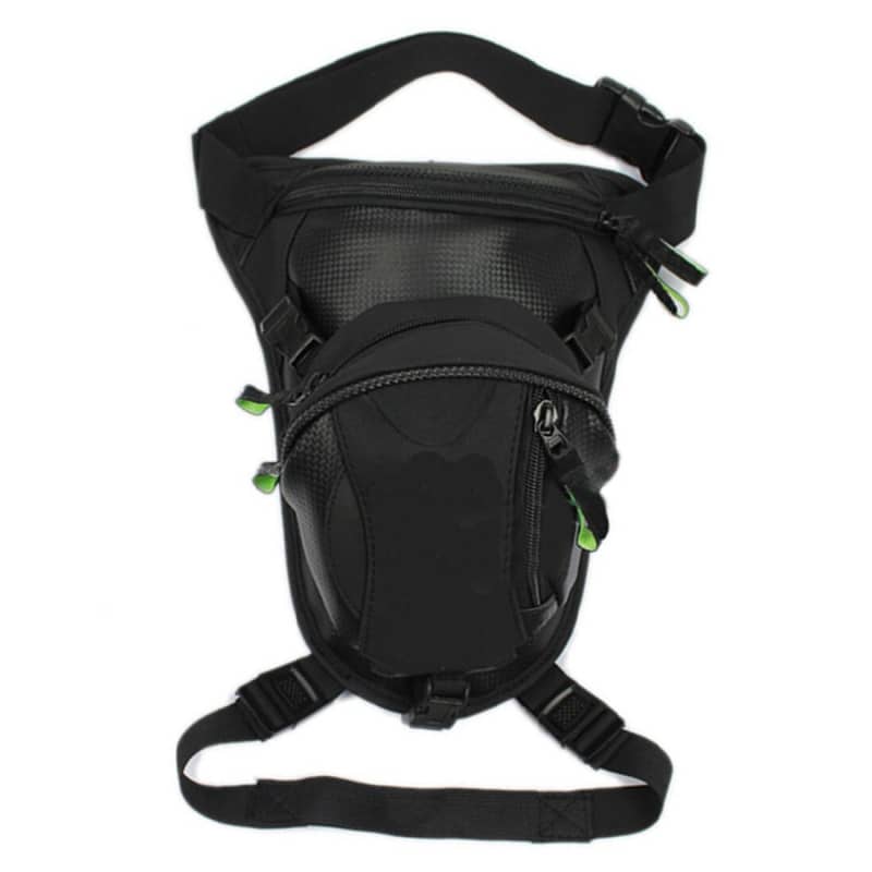 Sacoche de jambe moto en fibre de carbone