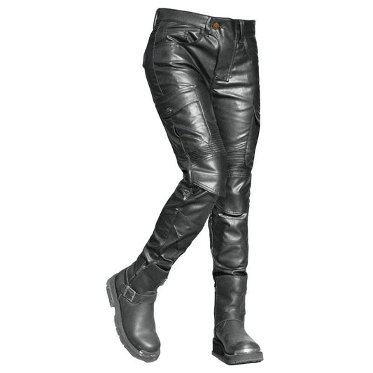 Pantalon de moto en cuir pour femme