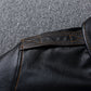 Veste en cuir pour homme type pilote militaire